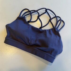 P'tula Navy Strappy Sports Bra